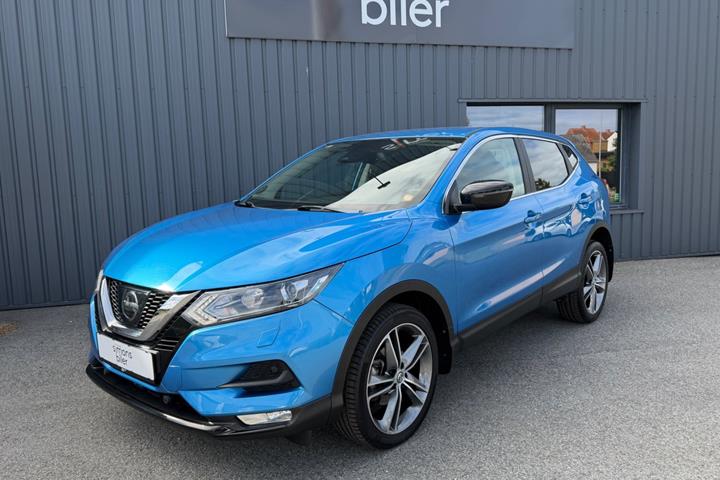 Blå Nissan Qashqai fra 2018