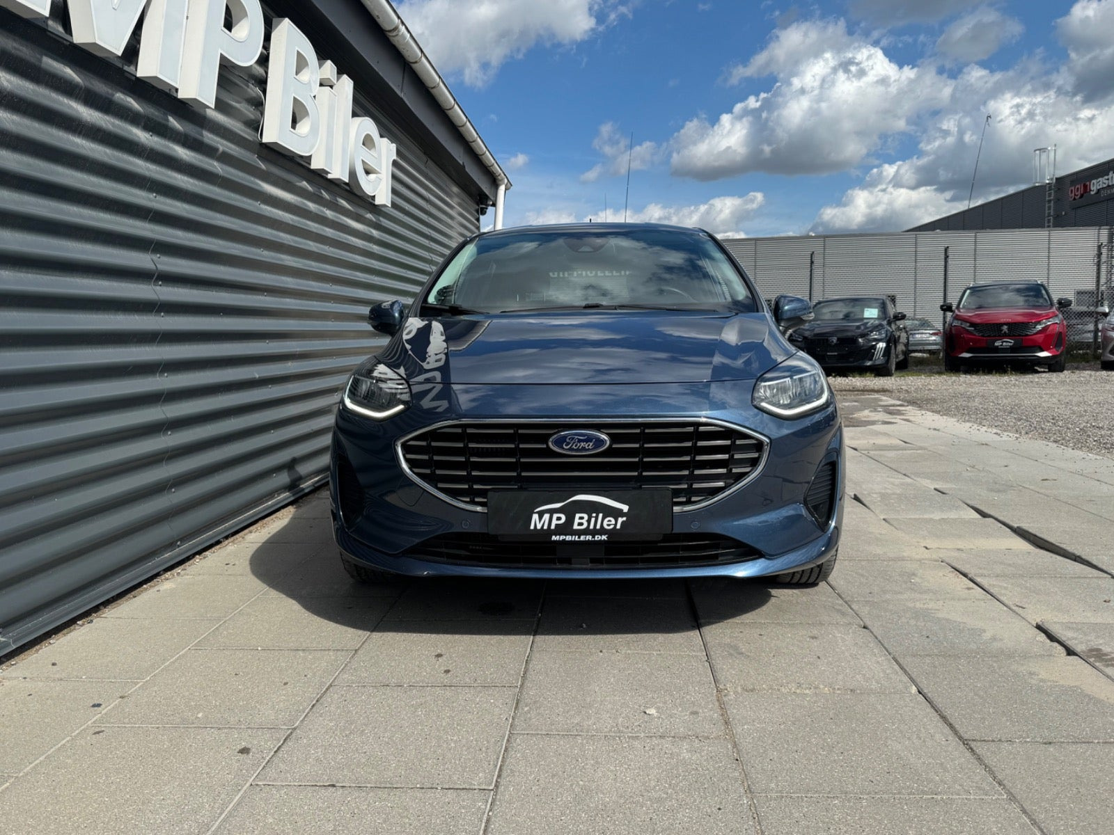 Blå Ford Fiesta fra 2022