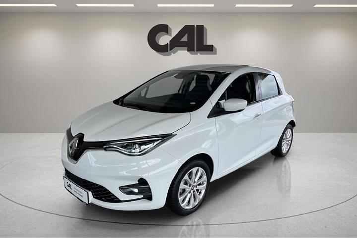 Hvid Renault Zoe fra 2022 set udefra