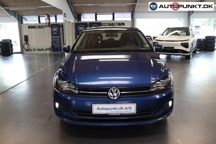 Blå VW Polo fra 2019