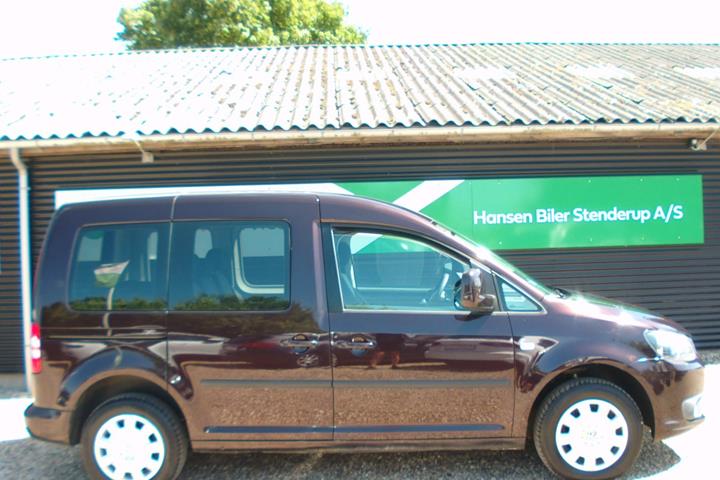 Grå VW Caddy fra 2011