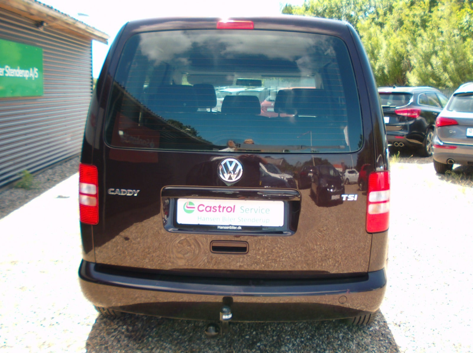 Grå VW Caddy fra 2011