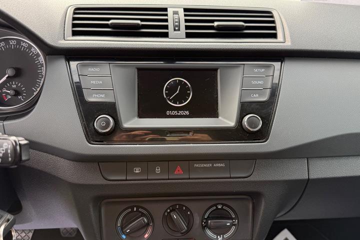 Grøn Skoda Fabia fra 2017