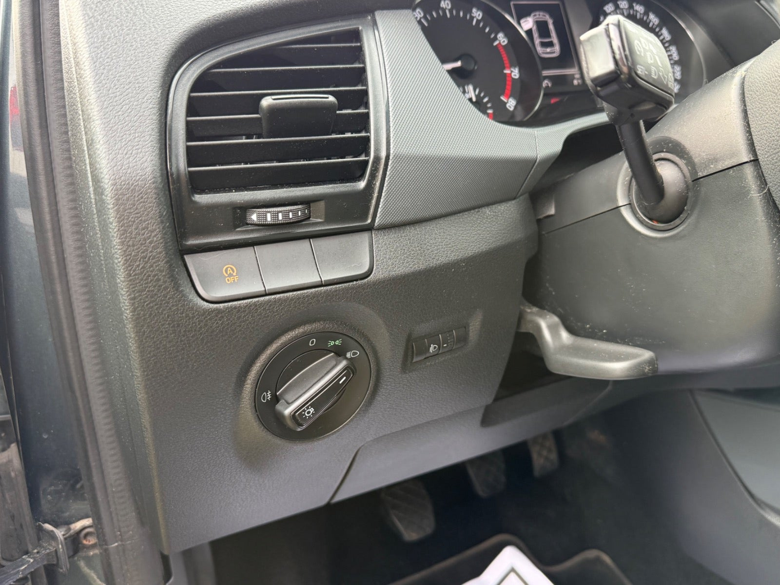Grøn Skoda Fabia fra 2017