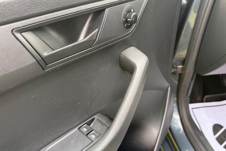 Grøn Skoda Fabia fra 2017
