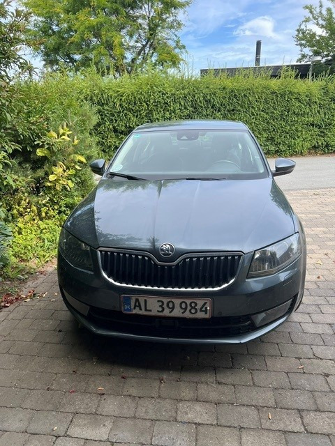Grå Skoda Octavia fra 2014