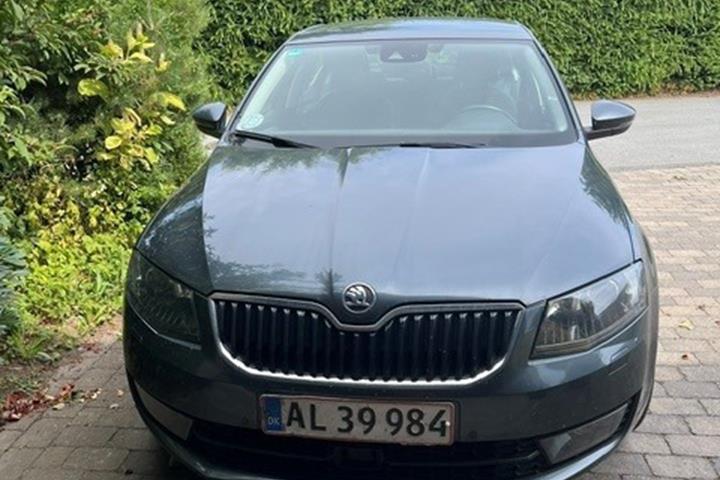 Grå Skoda Octavia fra 2014