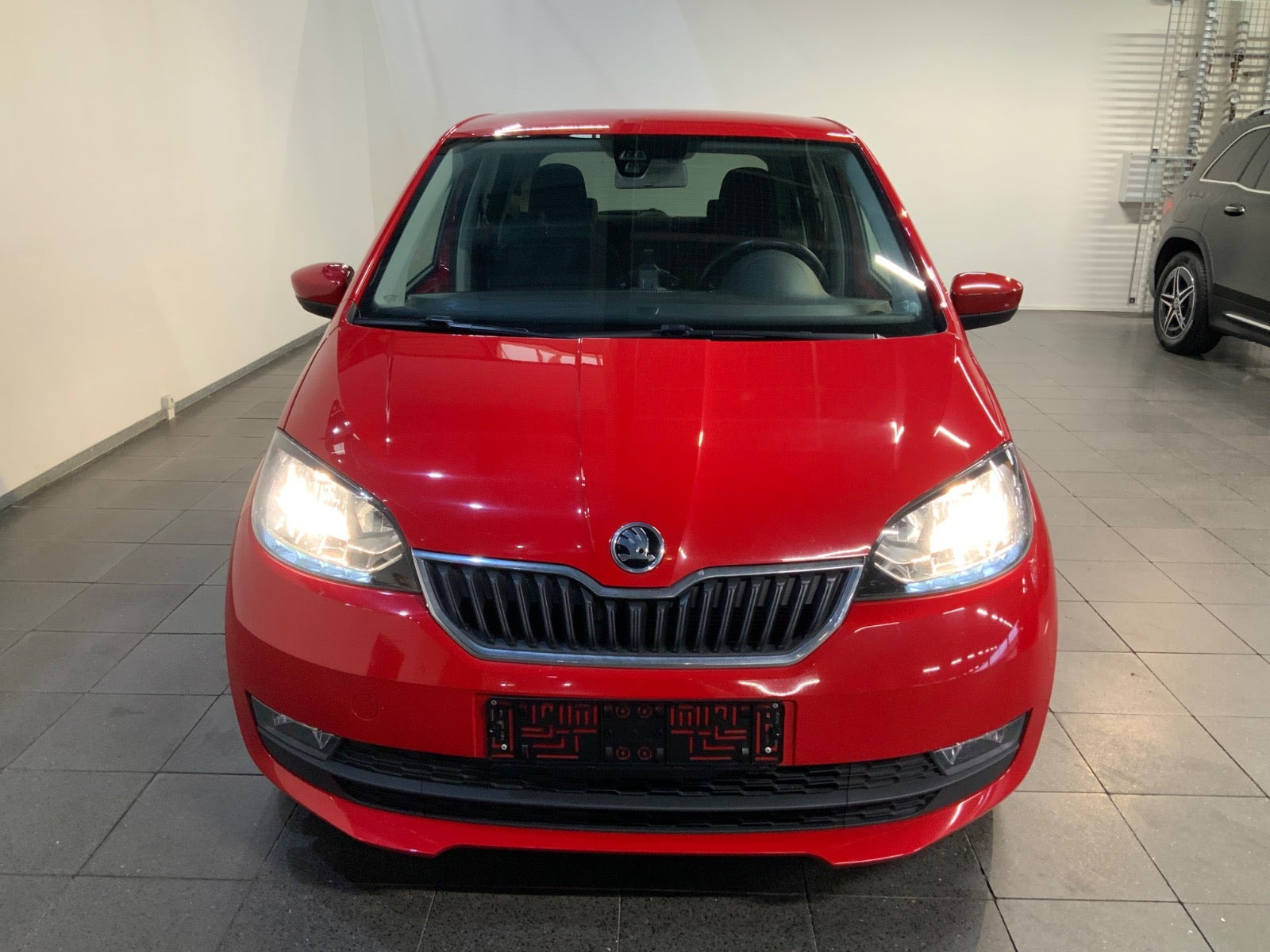 Rød Skoda Citigo fra 2019