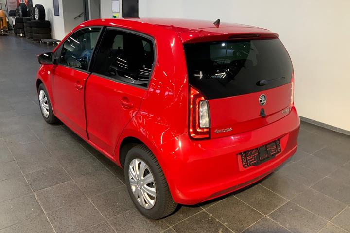 Rød Skoda Citigo fra 2019