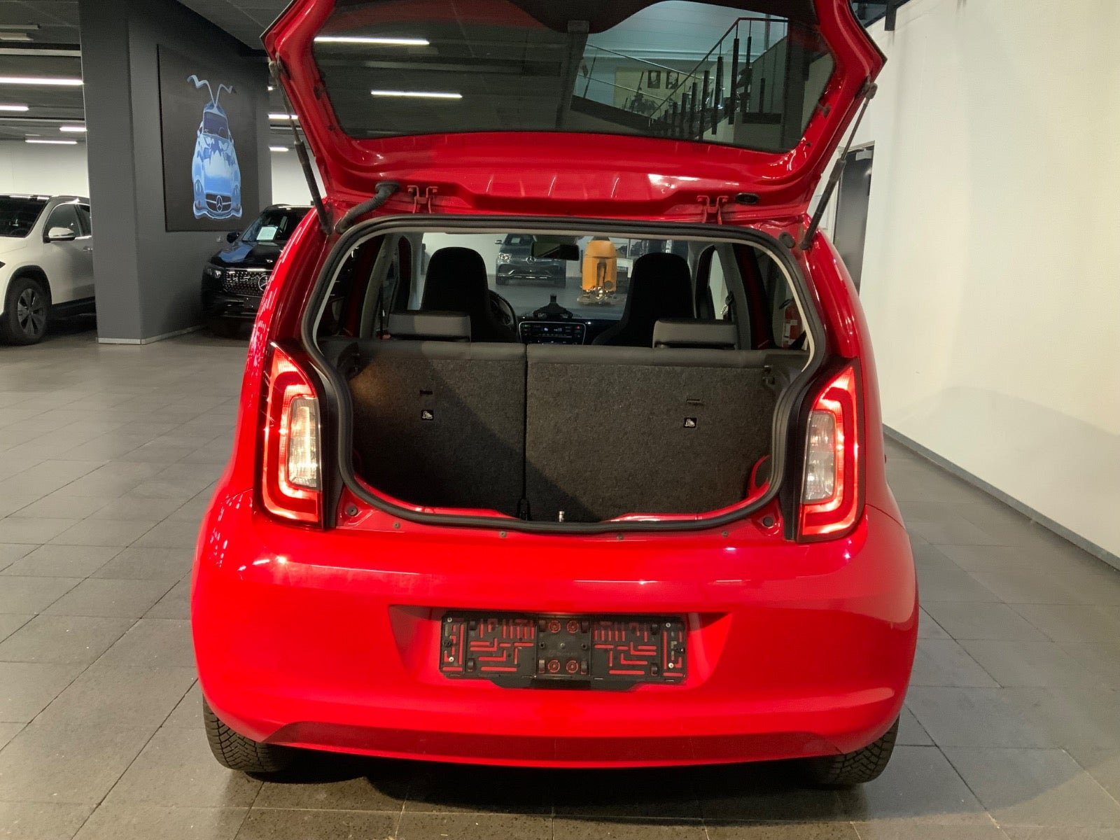 Rød Skoda Citigo fra 2019