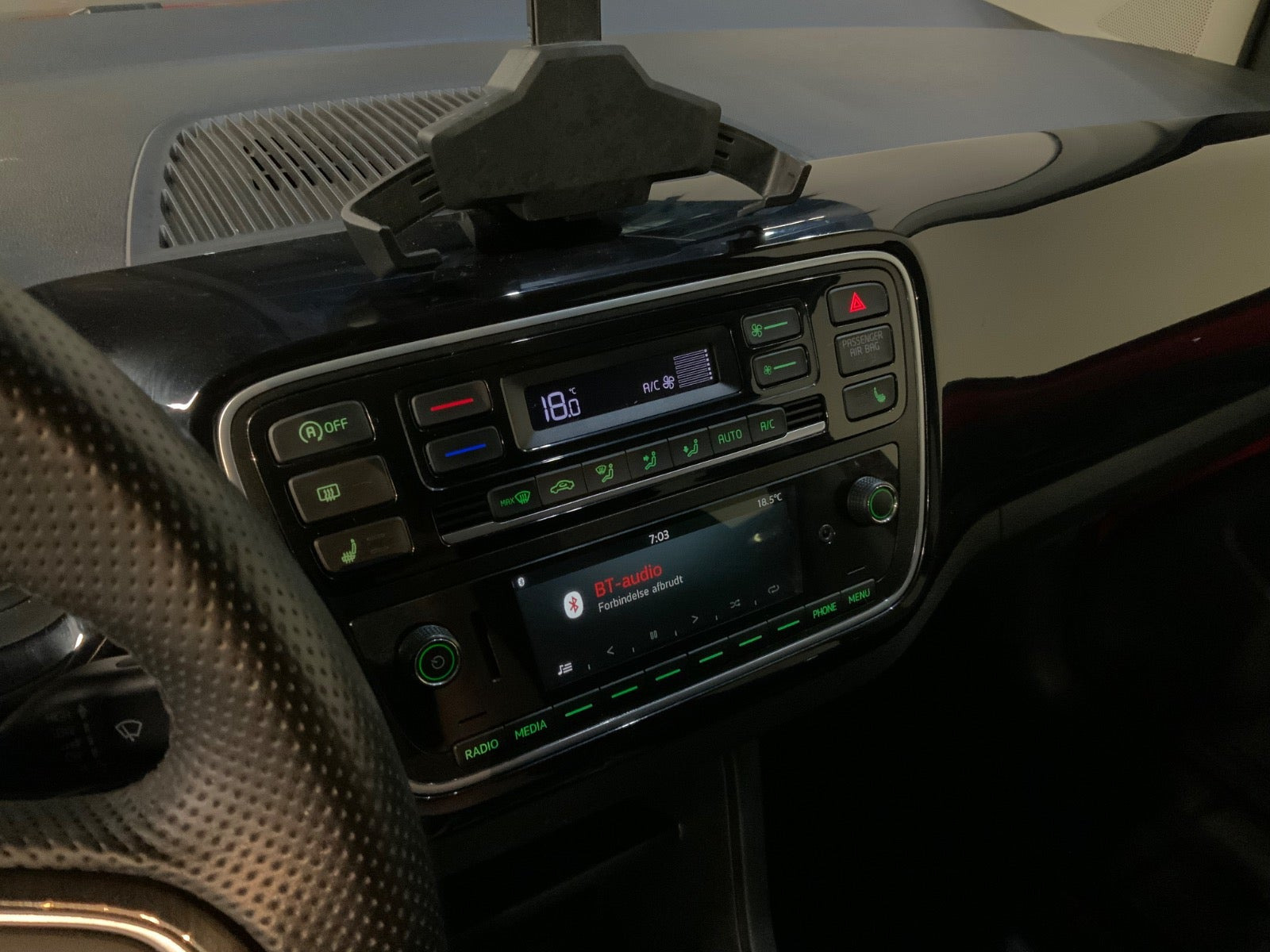 Rød Skoda Citigo fra 2019