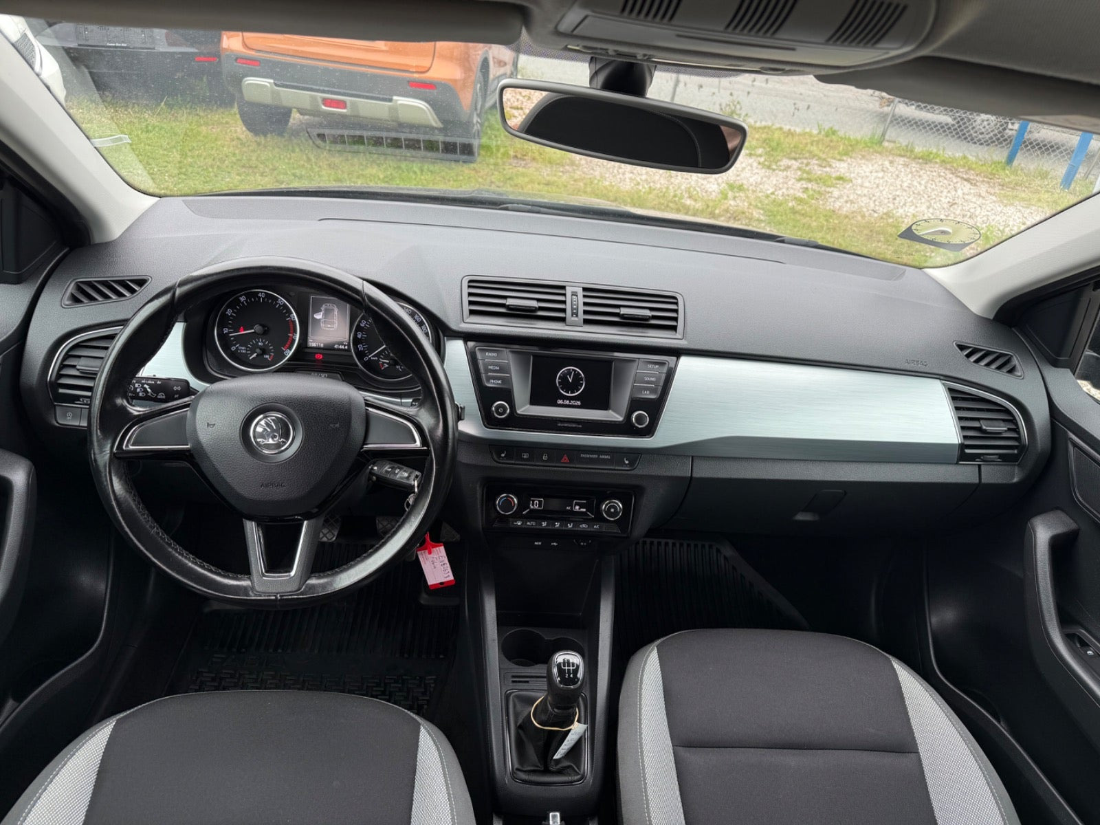 Sort Skoda Fabia fra 2017
