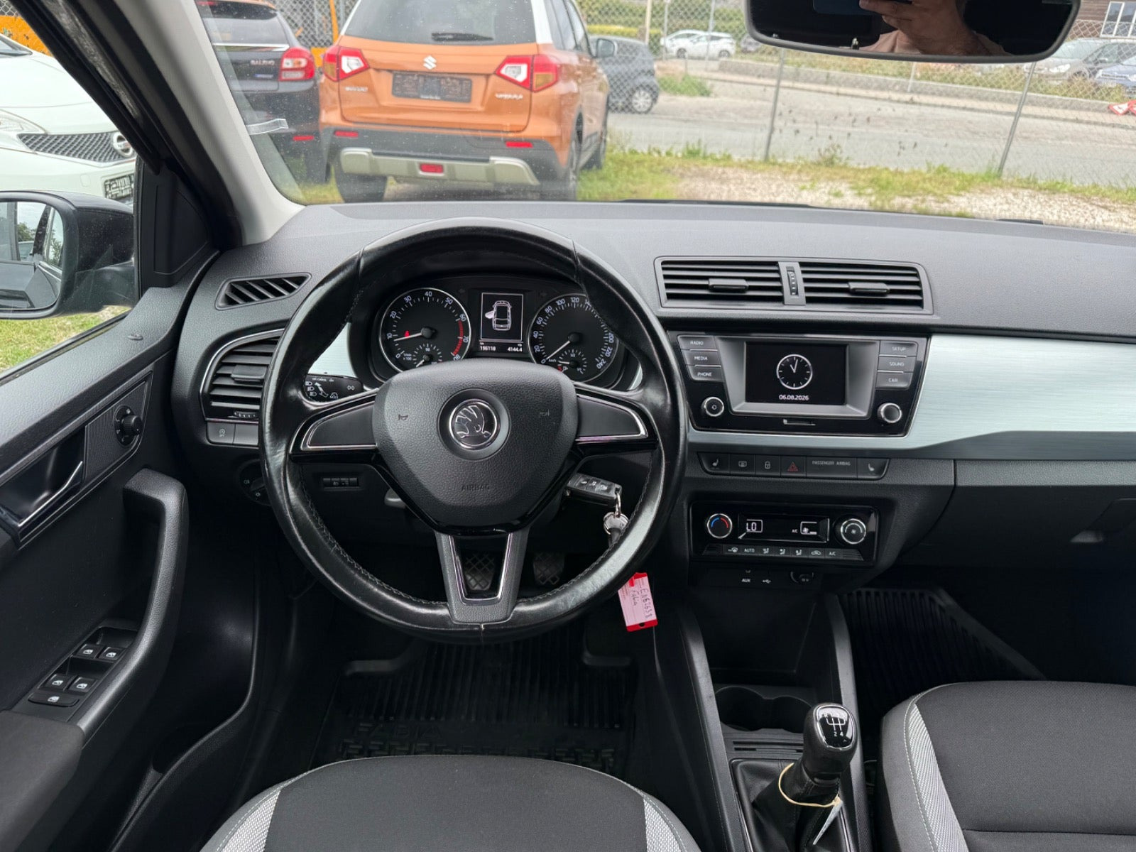 Sort Skoda Fabia fra 2017