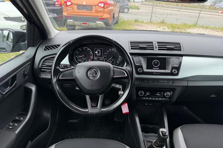 Sort Skoda Fabia fra 2017