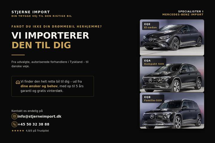 Sort Mercedes EQB250+ fra 2024