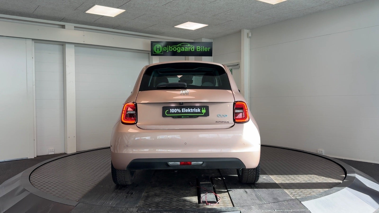 Gul Fiat 500e fra 2023