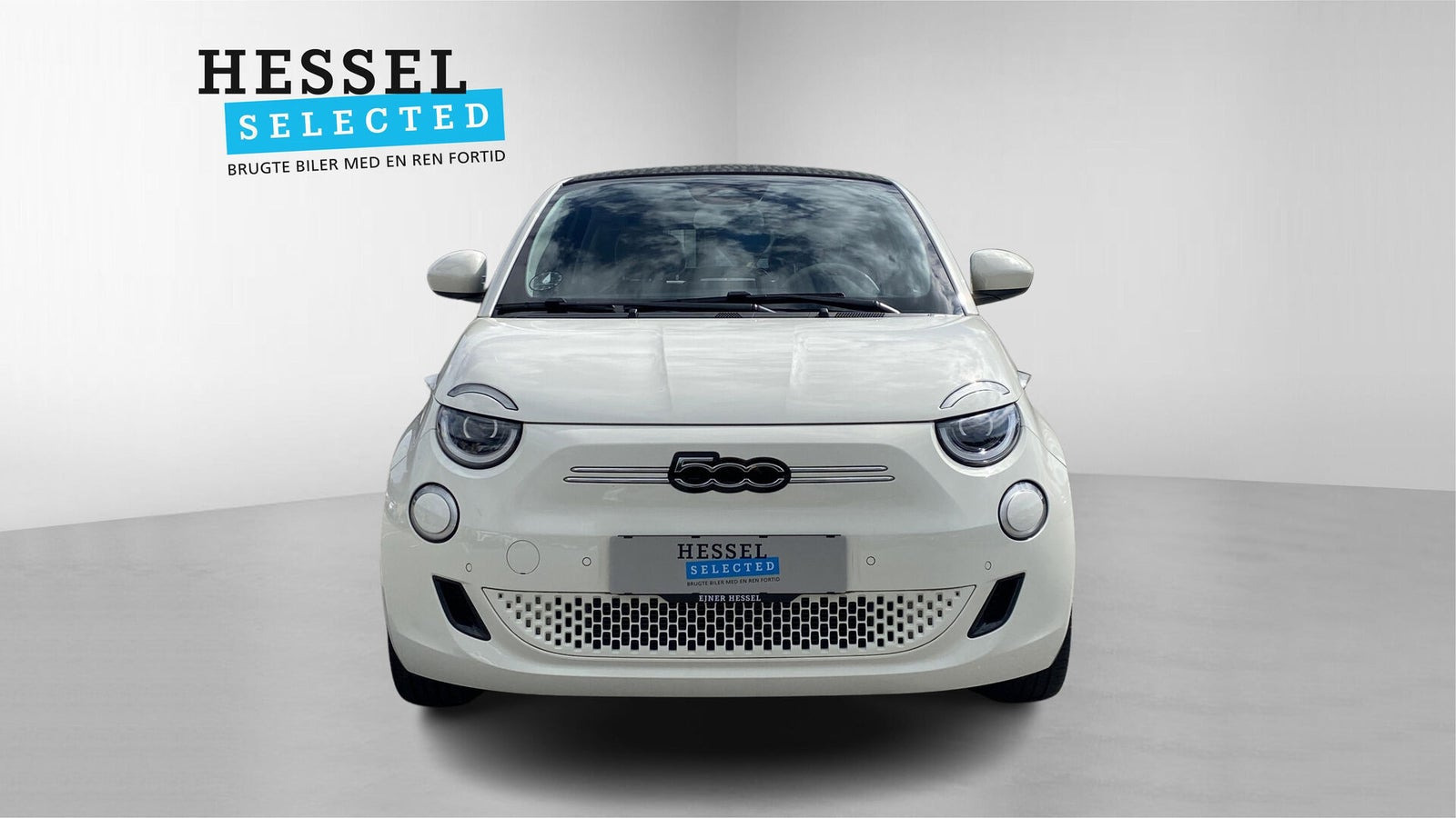 Hvid Fiat 500e fra 2023