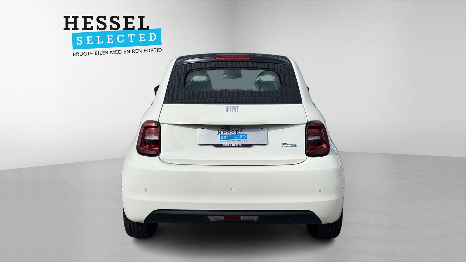 Hvid Fiat 500e fra 2023
