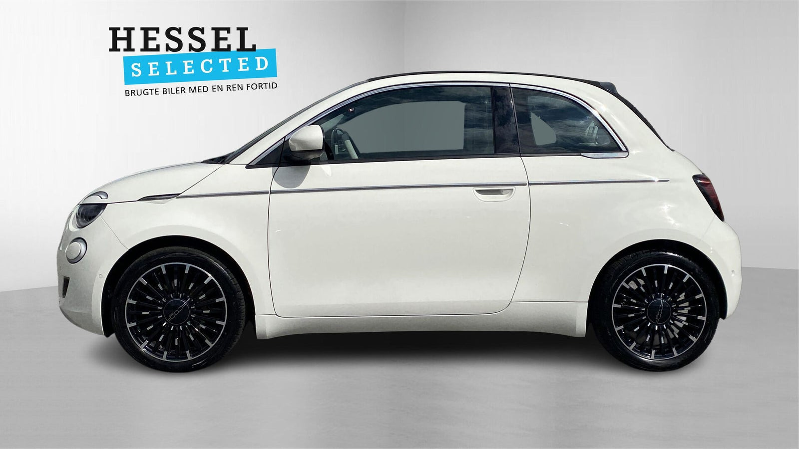 Hvid Fiat 500e fra 2023