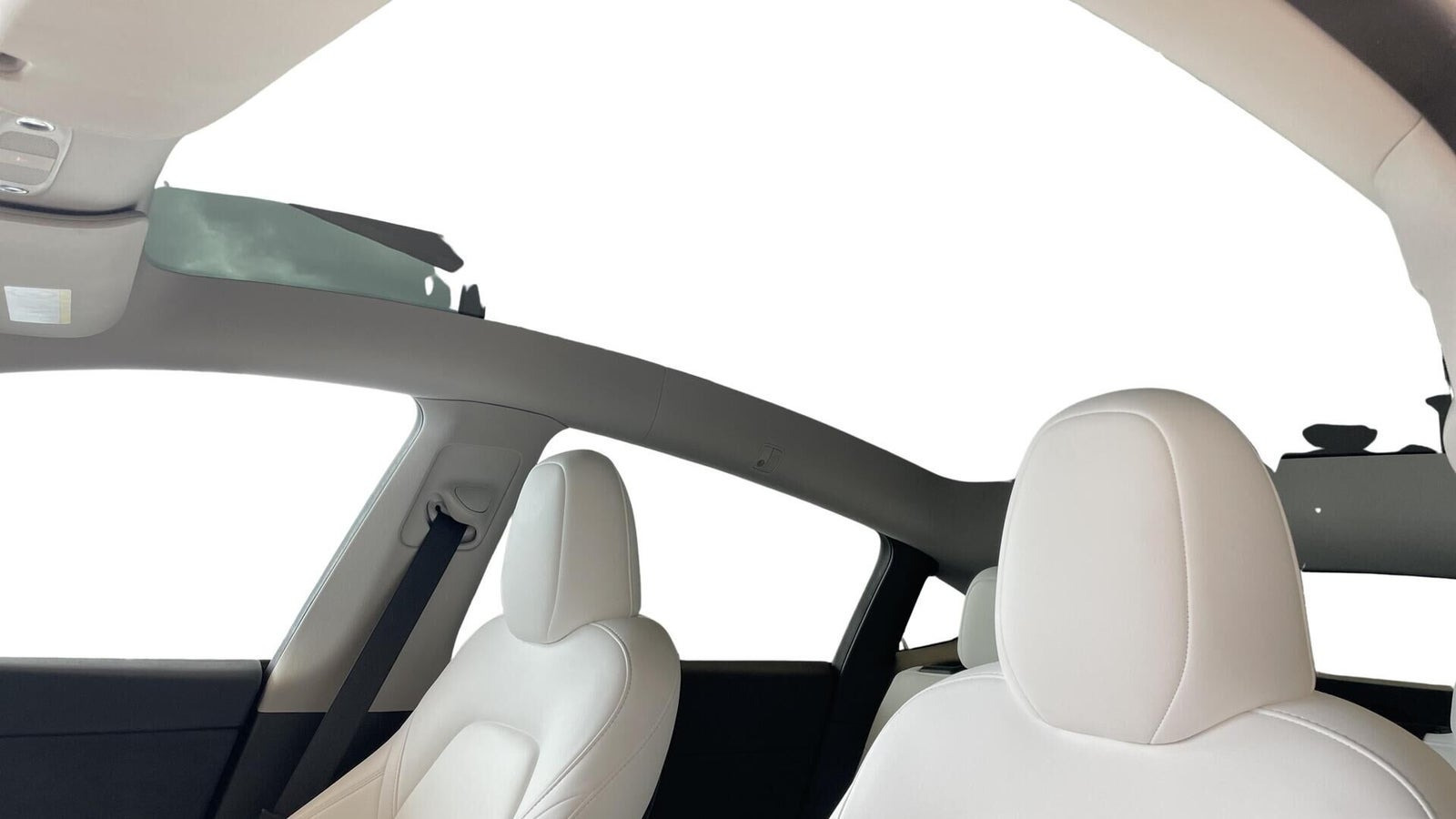 Grå Tesla Model Y fra 2023
