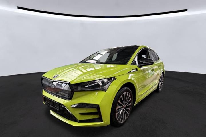 Grøn Skoda Enyaq fra 2023