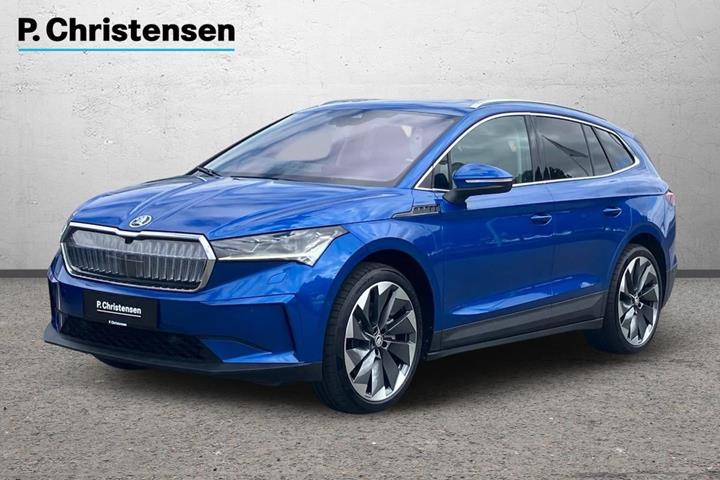 Blå Skoda Enyaq fra 2023