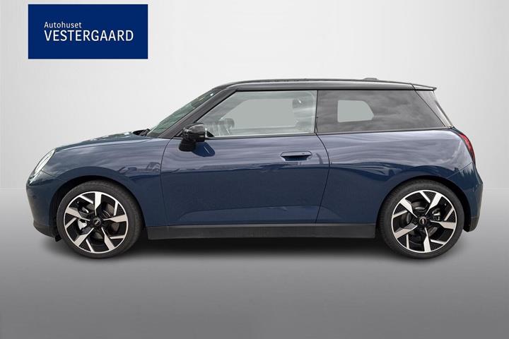Blå Mini Cooper SE fra 2024