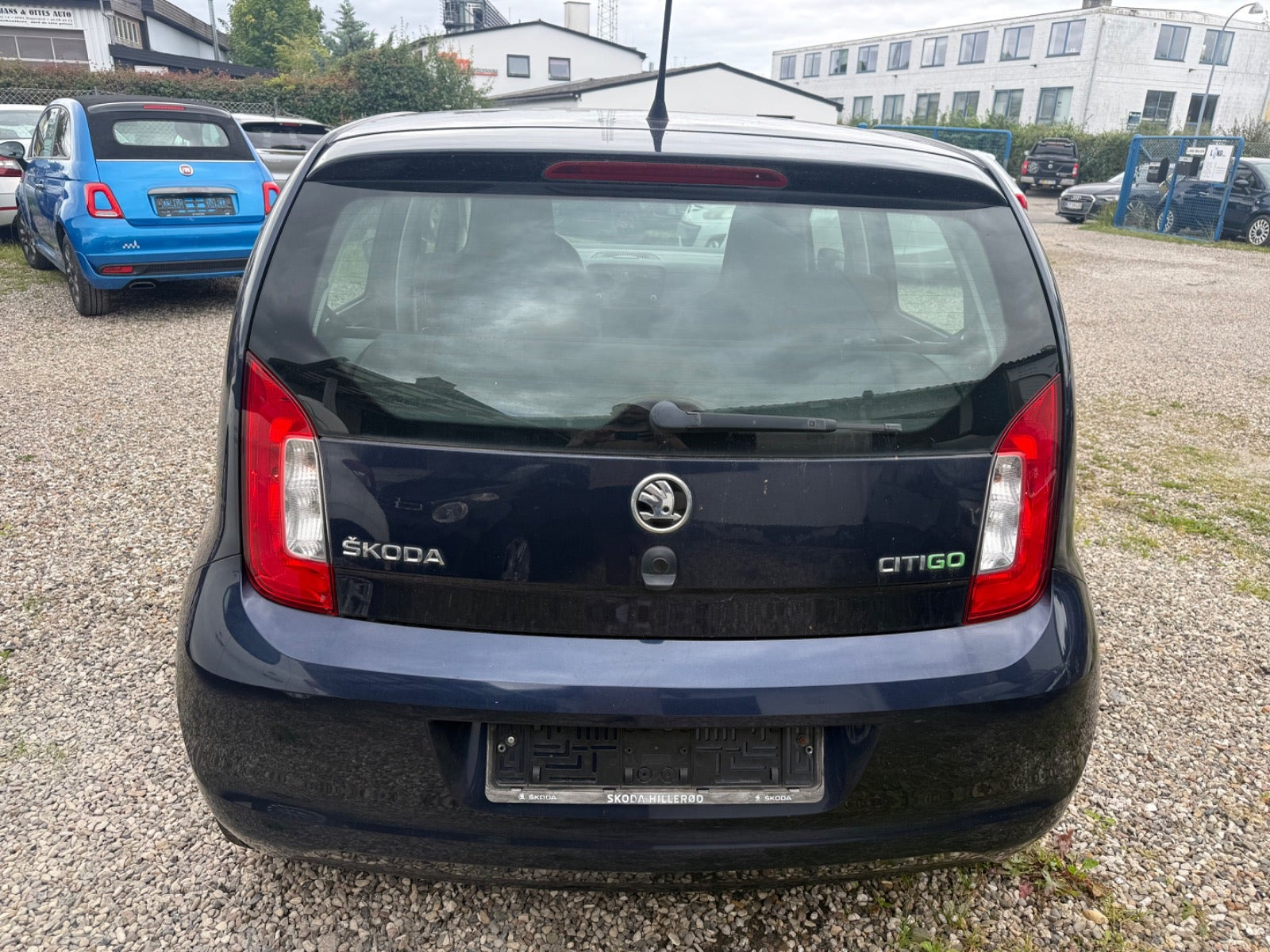 Blå Skoda Citigo fra 2015