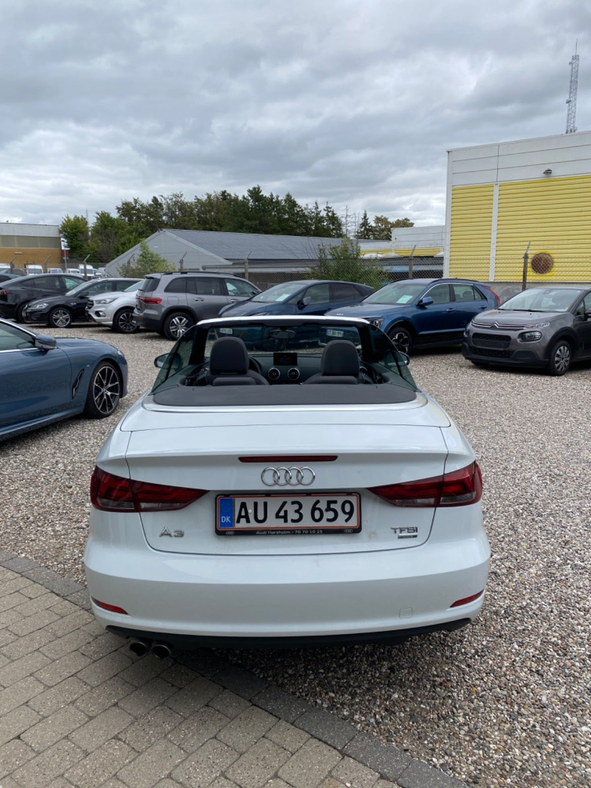 Hvid Audi A3 fra 2015