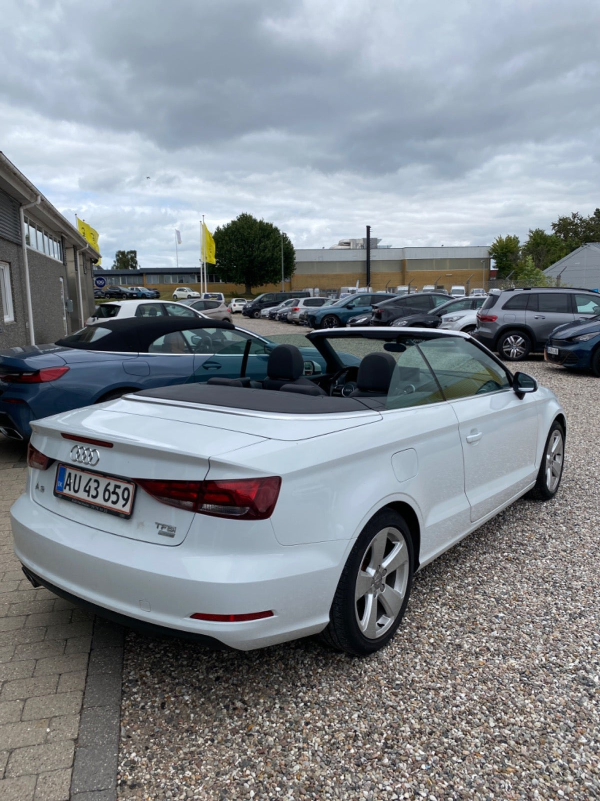 Hvid Audi A3 fra 2015