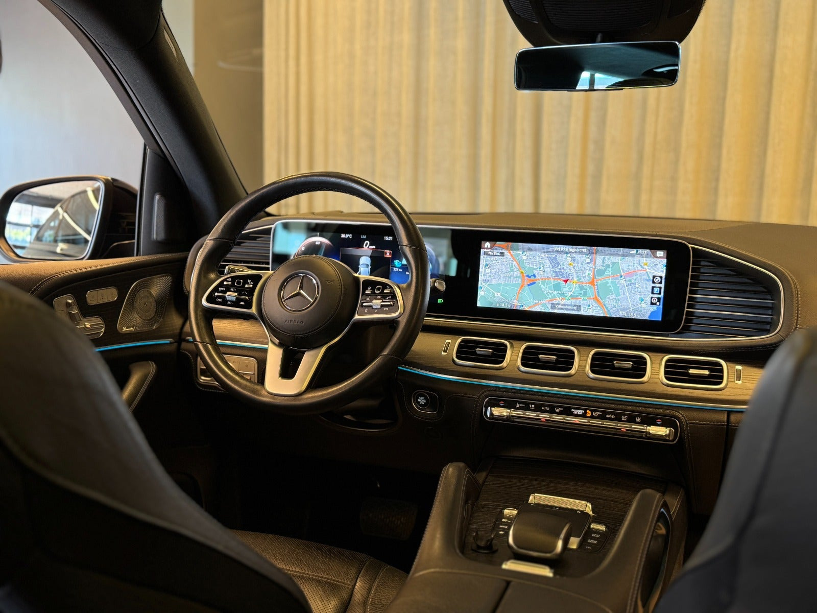 Sort Mercedes GLE350 de fra 2021