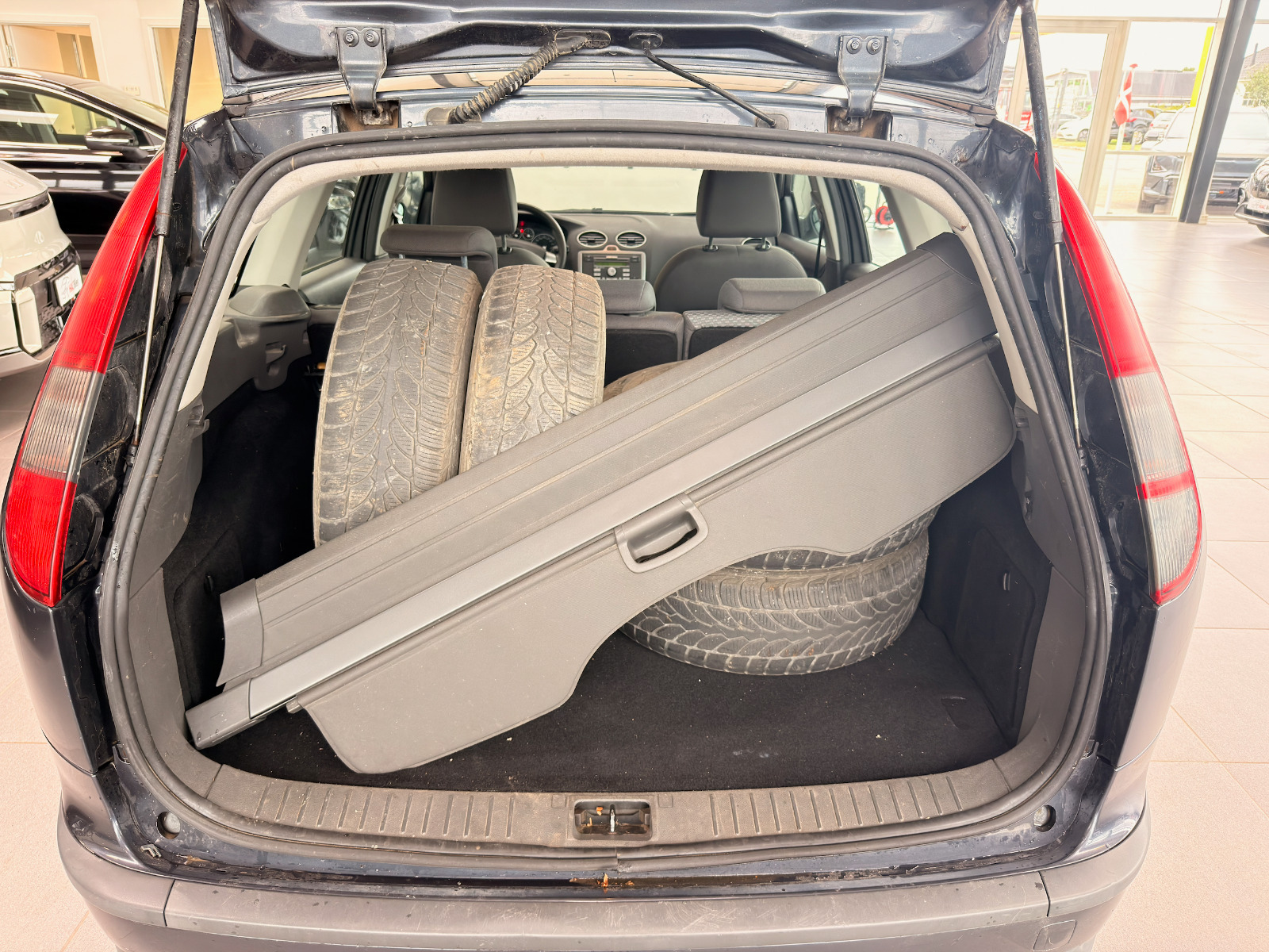 Blå Ford Focus fra 2006