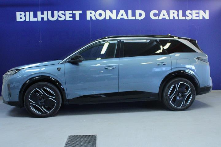 Blå Peugeot e-5008 fra 2024