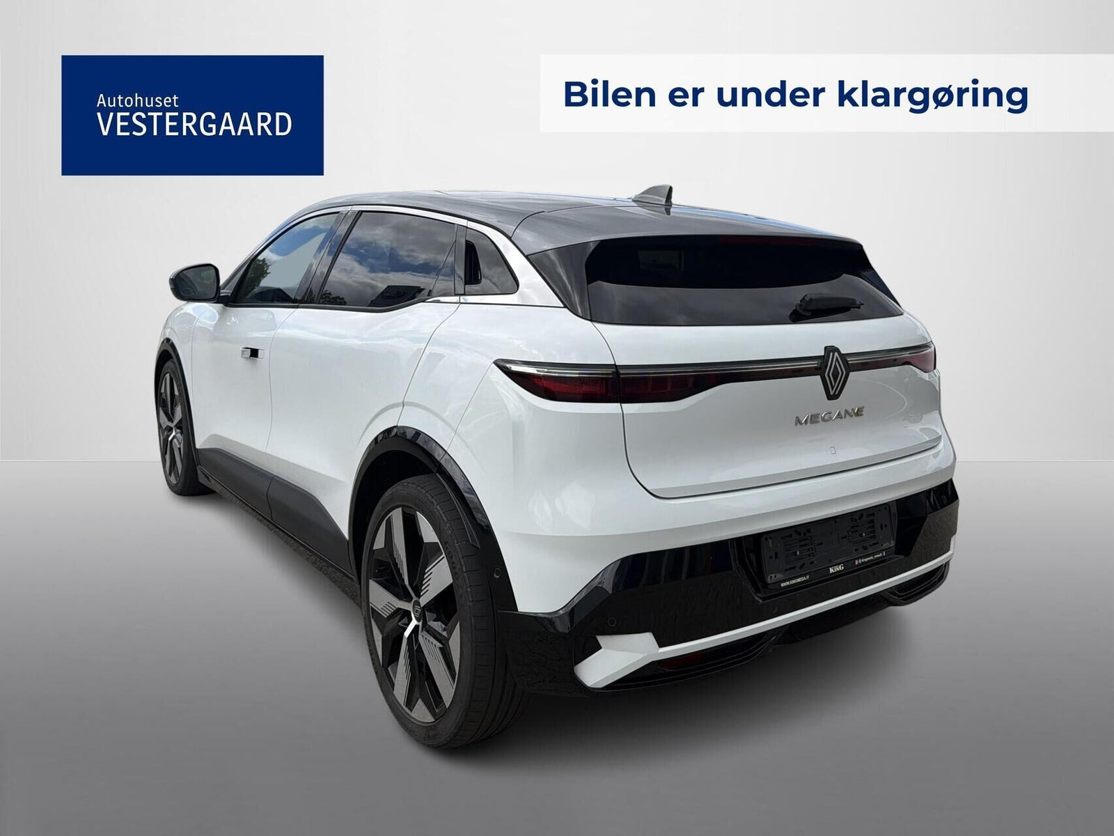 Hvid Renault Megane E-Tech fra 2023