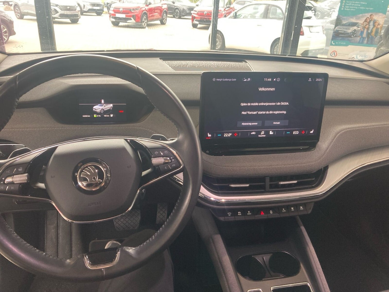 Sort Skoda Enyaq fra 2022