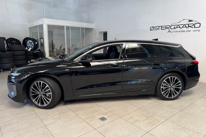 Sort Audi A6 e-tron fra 2025
