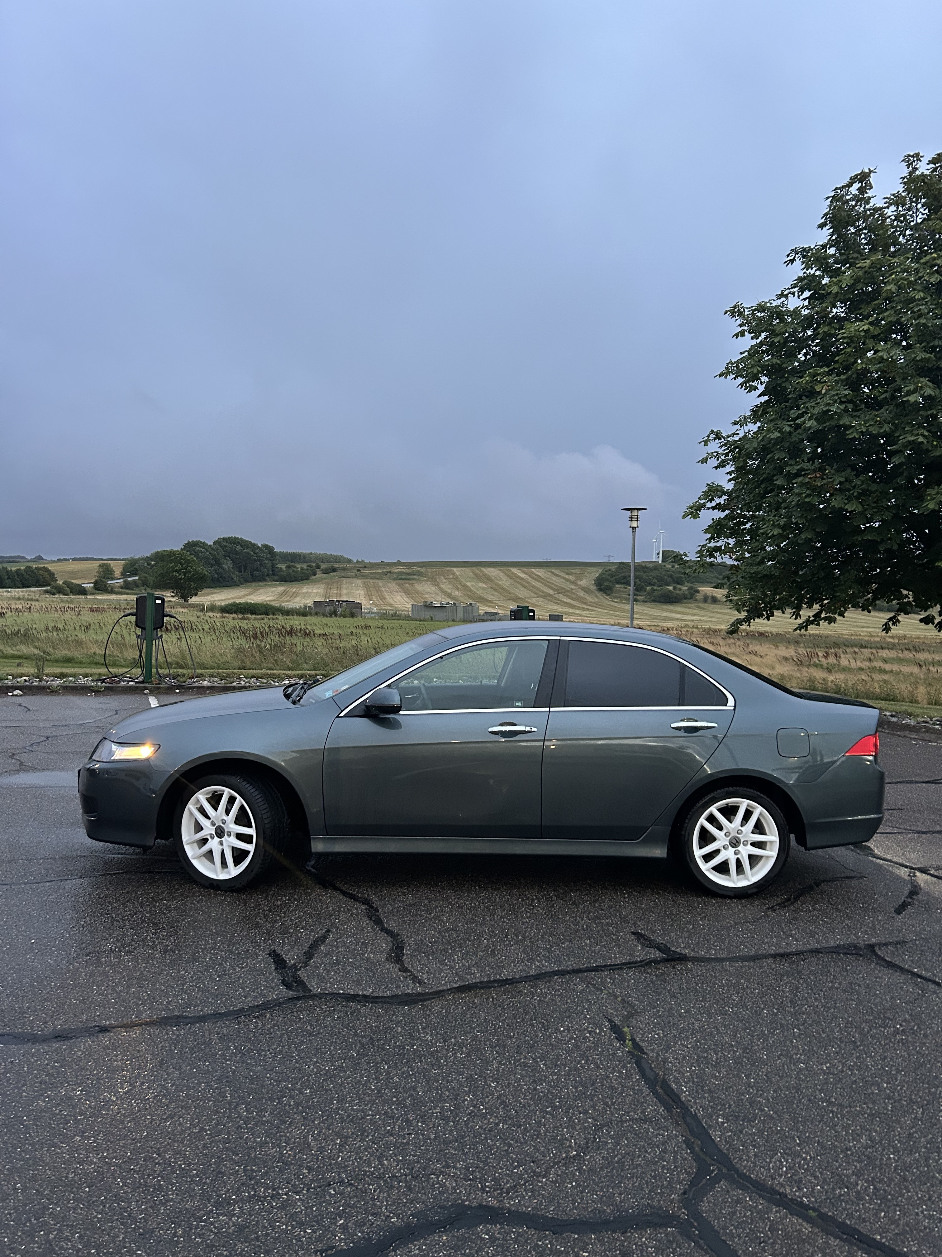 Blå Honda Accord fra 2008