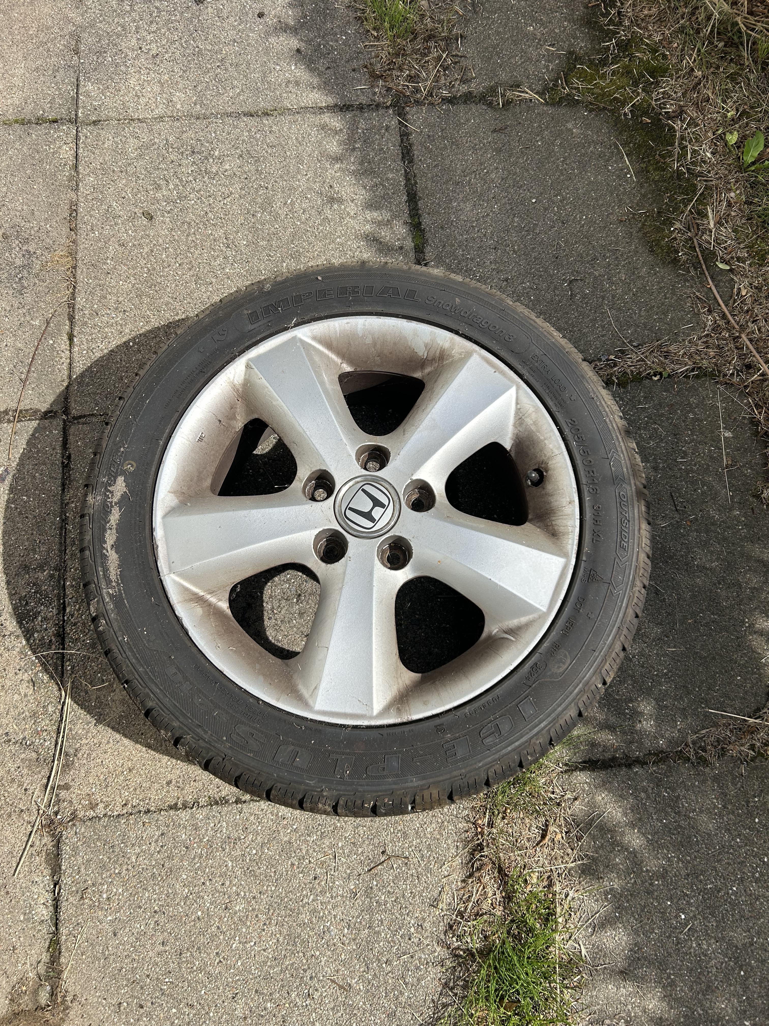 Blå Honda Accord fra 2008