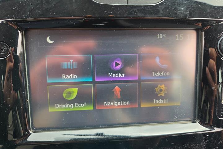 Rød Renault Clio IV fra 2018