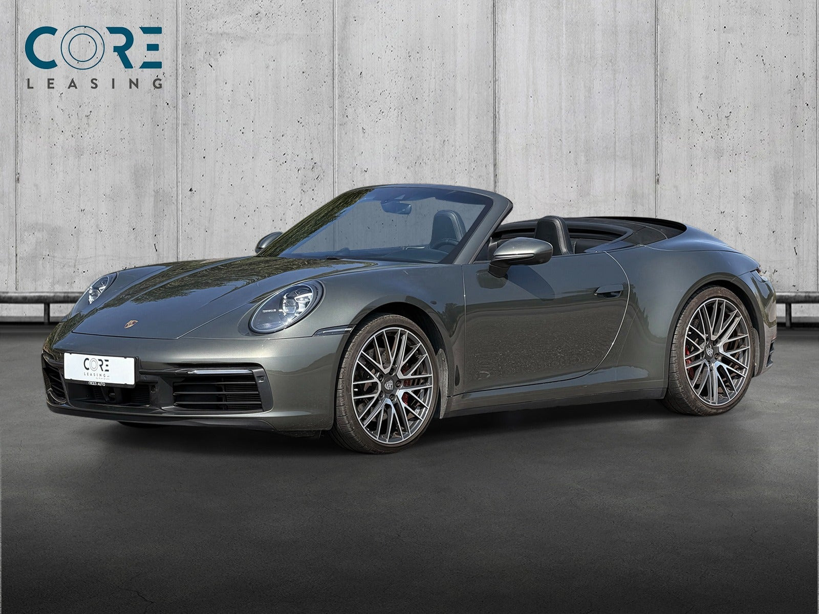 Grøn Porsche 911 Carrera 4S fra 2019