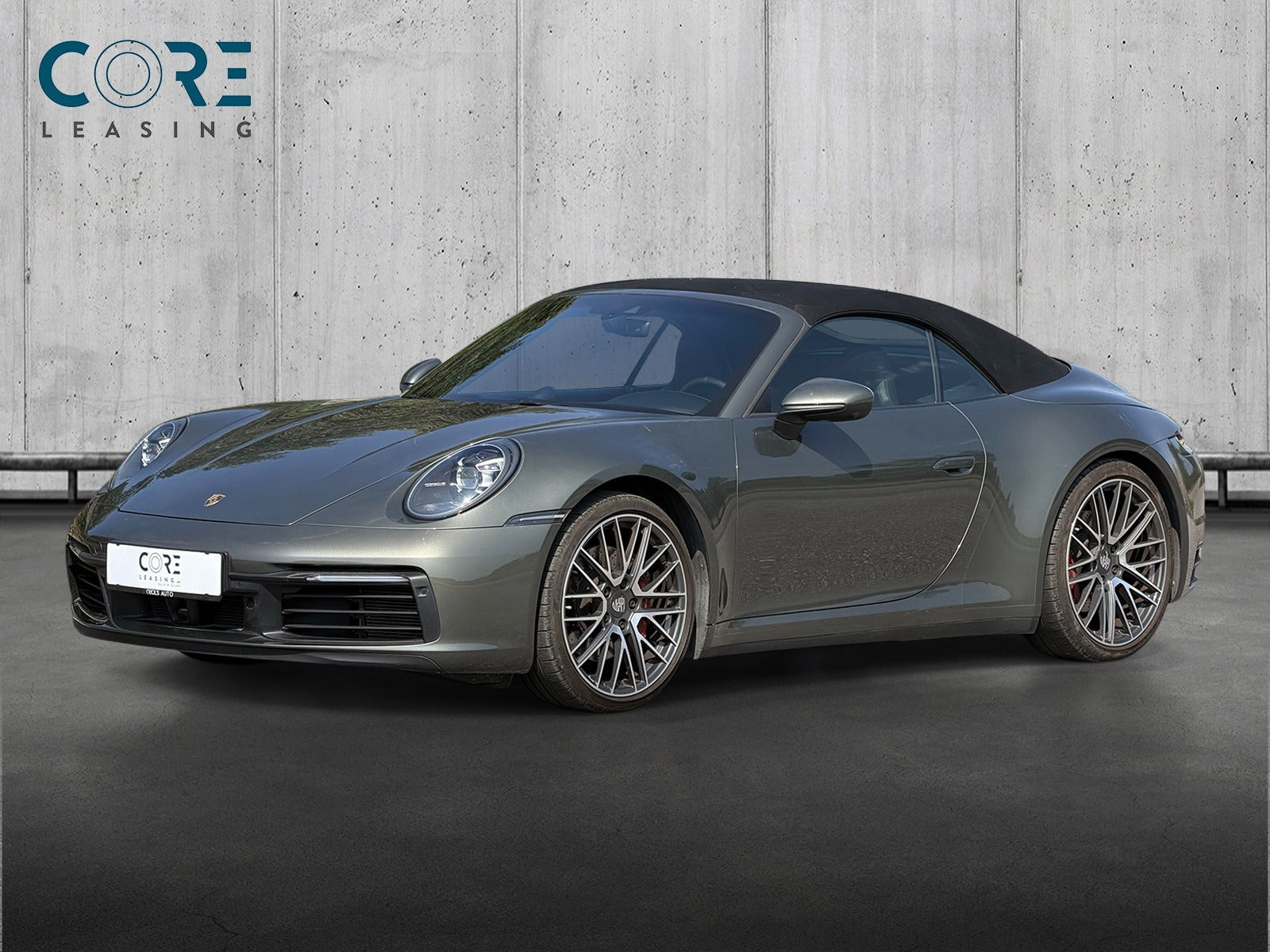 Grøn Porsche 911 Carrera 4S fra 2019