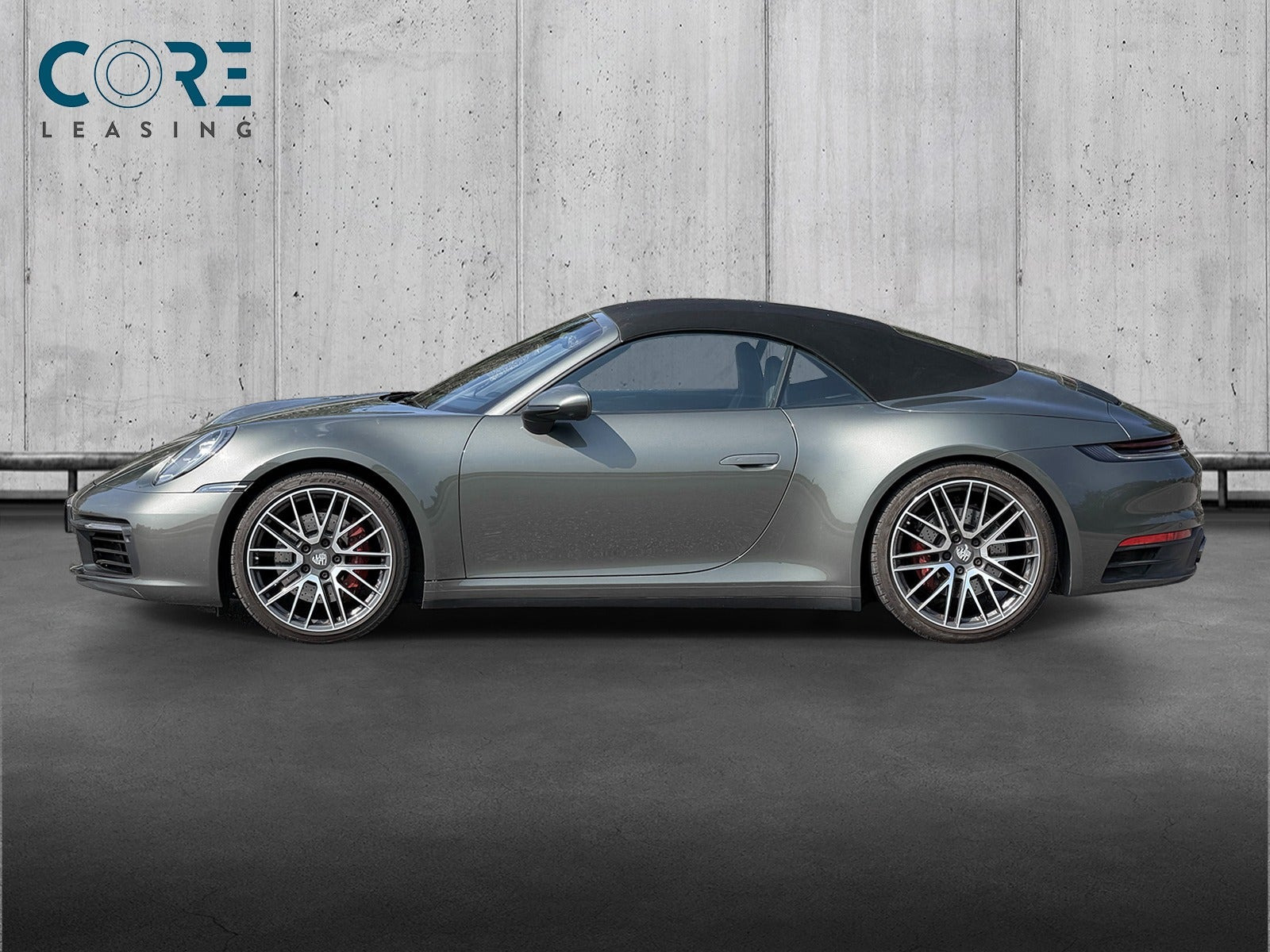Grøn Porsche 911 Carrera 4S fra 2019