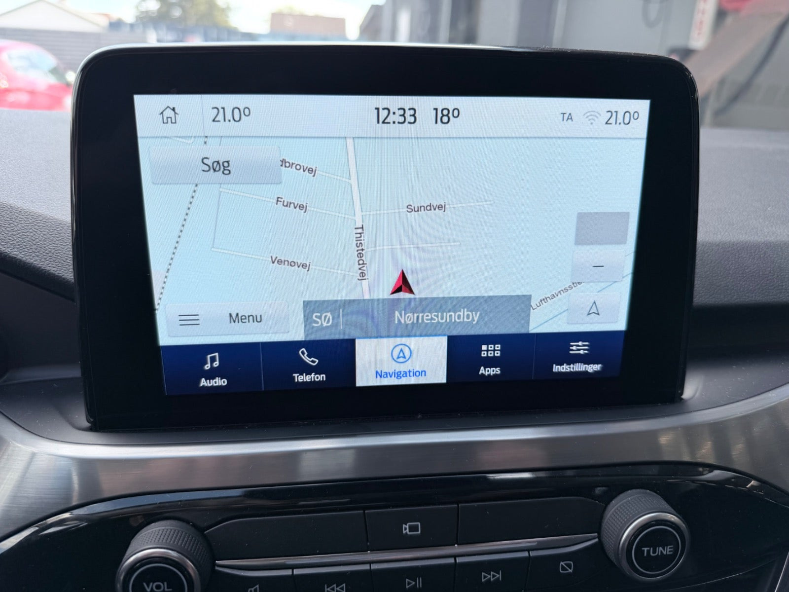 Blå Ford Kuga fra 2021