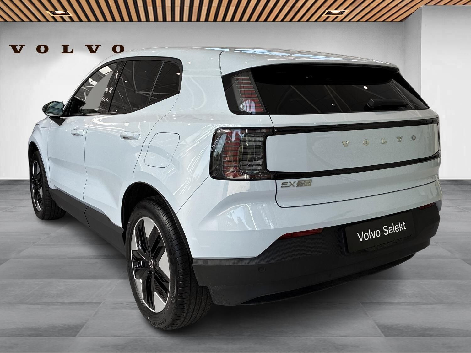 Blå Volvo EX30 fra 2025