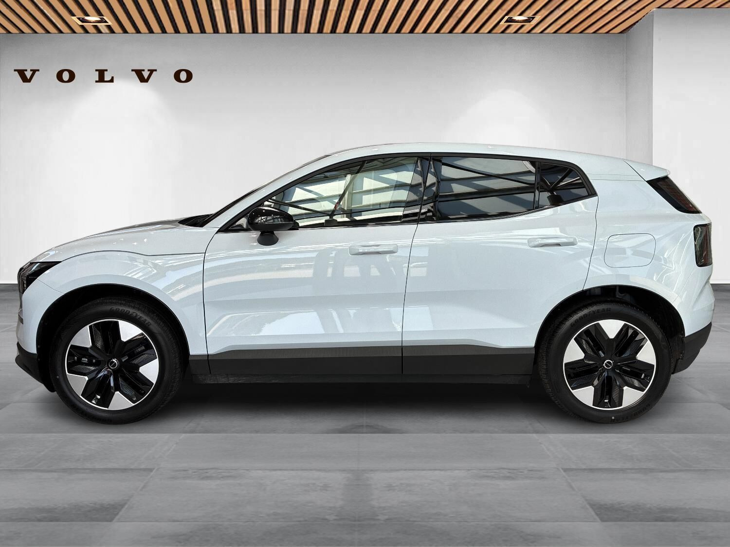 Blå Volvo EX30 fra 2025