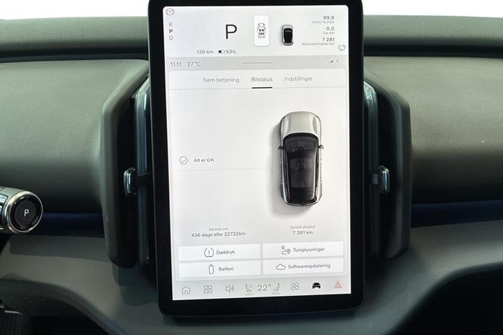 Blå Volvo EX30 fra 2025