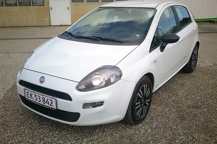Gul Fiat Punto fra 2012