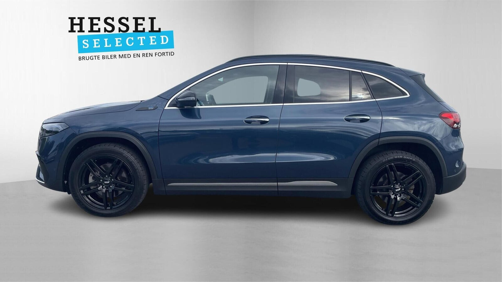 Blå Mercedes EQA250 fra 2022