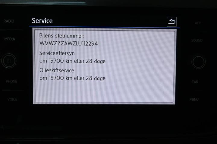 Grå VW Polo fra 2020