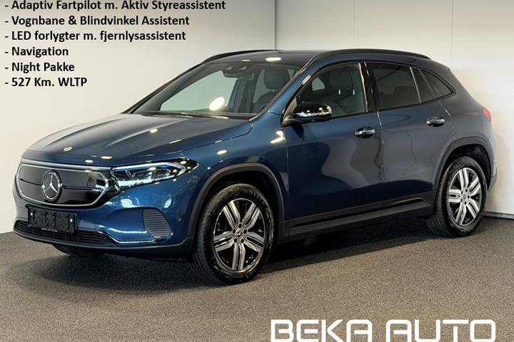 Blå Mercedes EQA250+ fra 2023